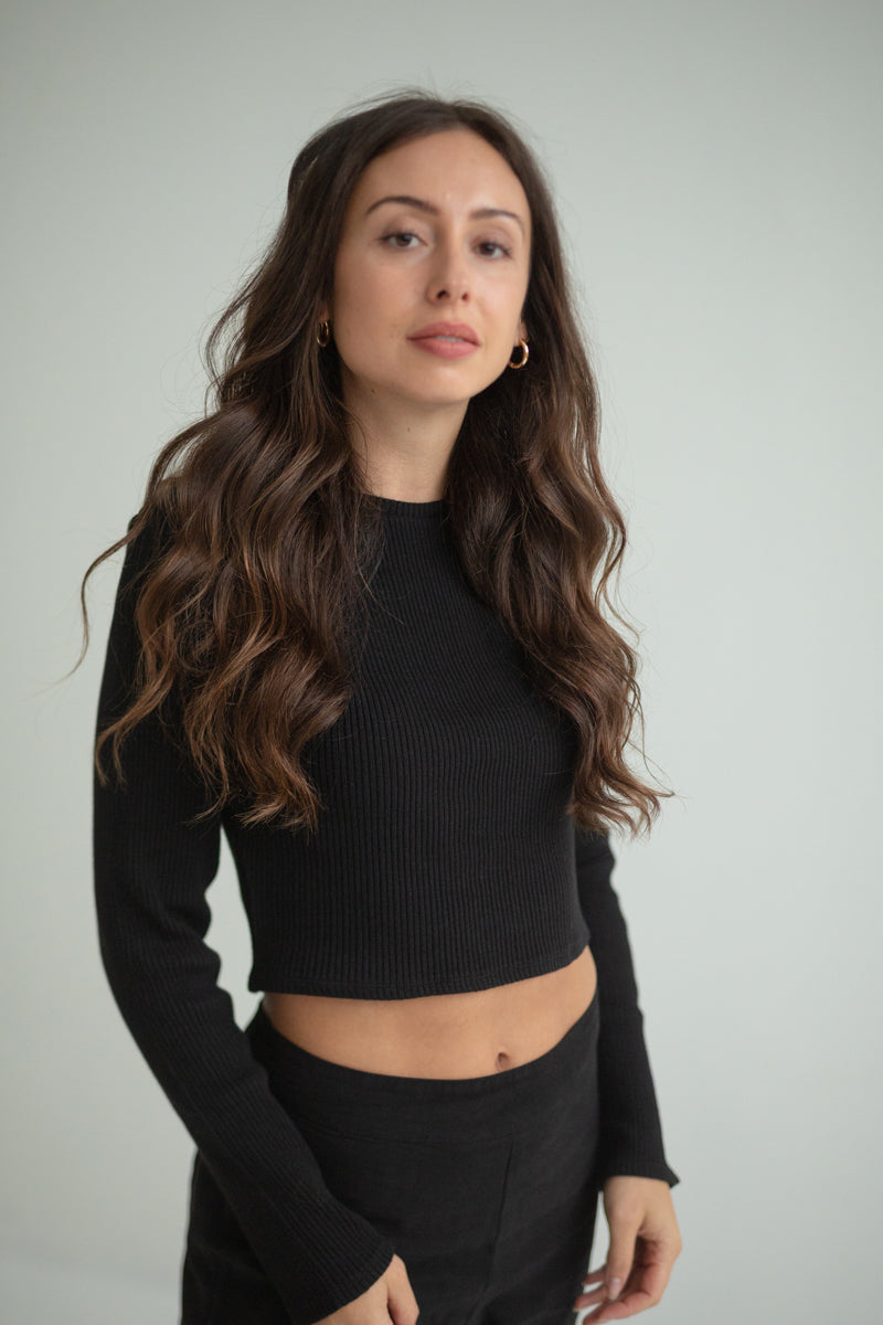 Marenika  Croptop Ella Zwart