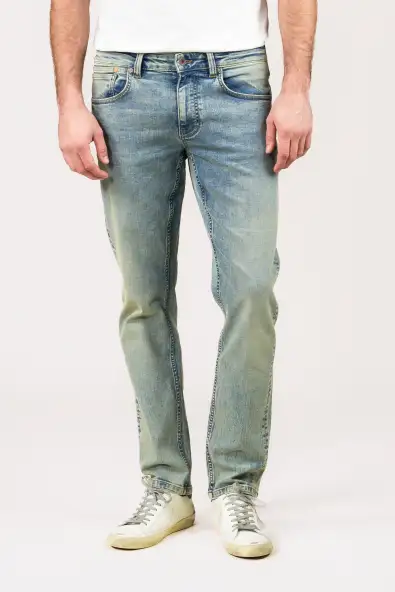 Kuyichi mannen vegan Jeans Recht Nick Golf Stream