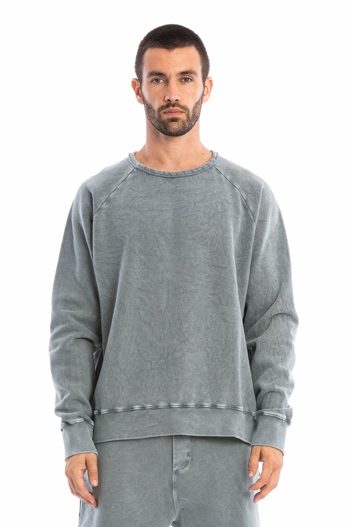 RAVENS VIEW IBIZA mannen vegan Sweatshirt Roc Faded Blue