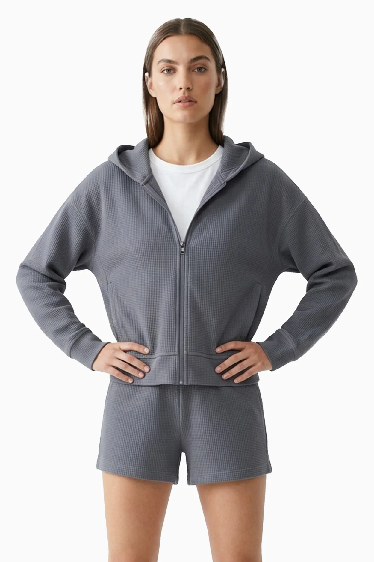 ORGANICATION  Hoodie Jennifer Shadow Grey