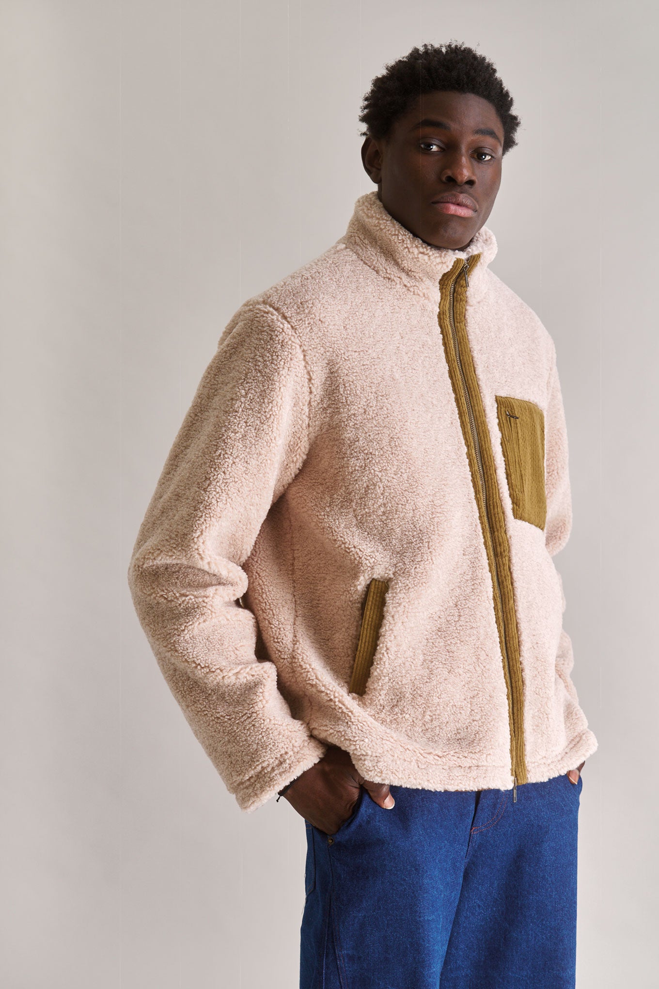 KOMODO mannen vegan Jas Drew Zand Beige