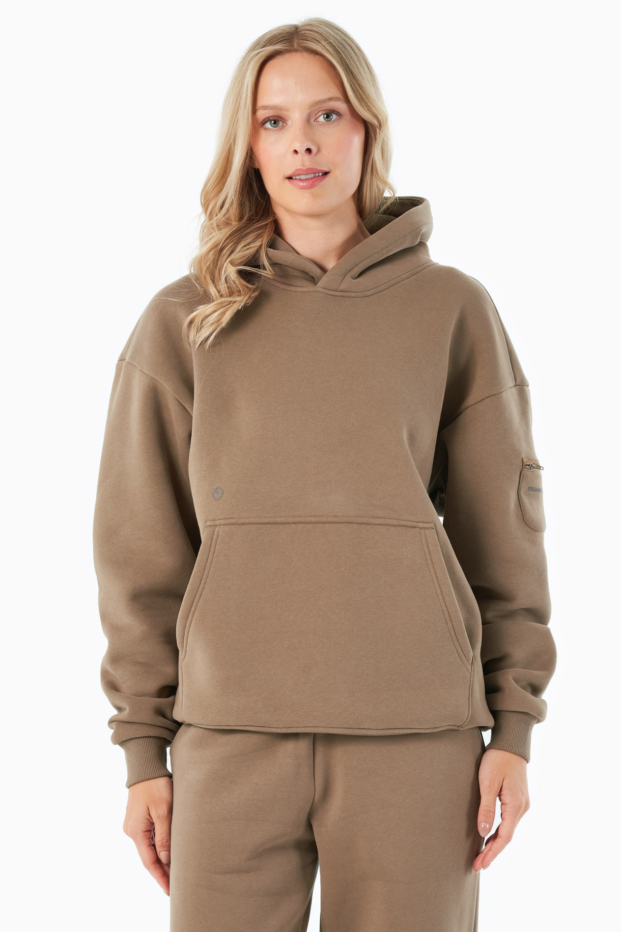 ORGANICATION mannen vegan Hoodie Harvinn Gravel
