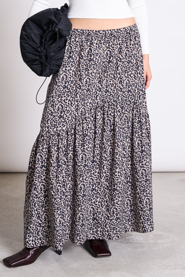 JAN 'N JUNE  Maxi-Rok Alca Leo Print