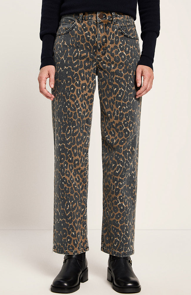 Lanius  Jeans Relaxed Leo Print