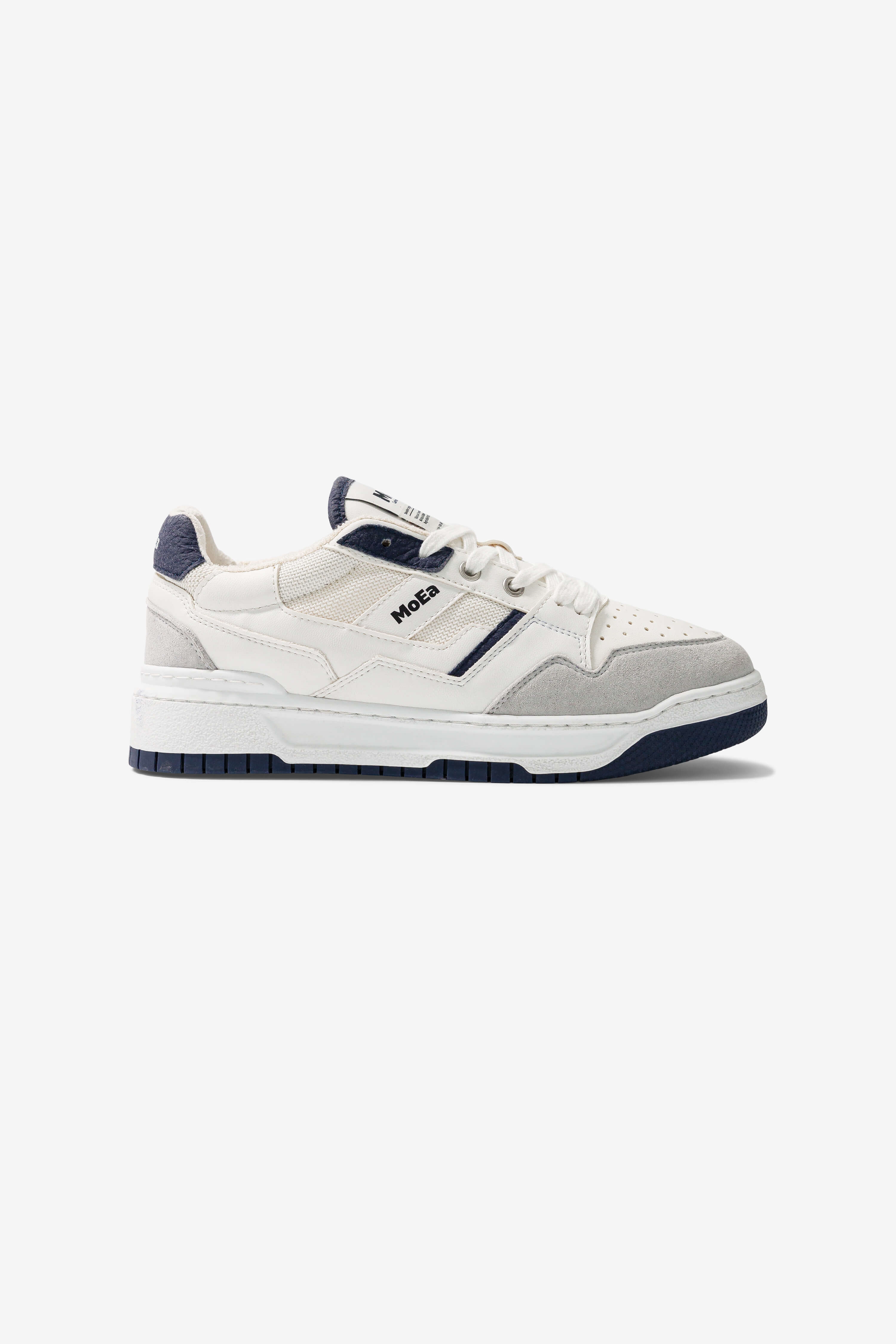 MoEa mannen vegan Sneakers Gen2 Paddestoel Wit & Marine