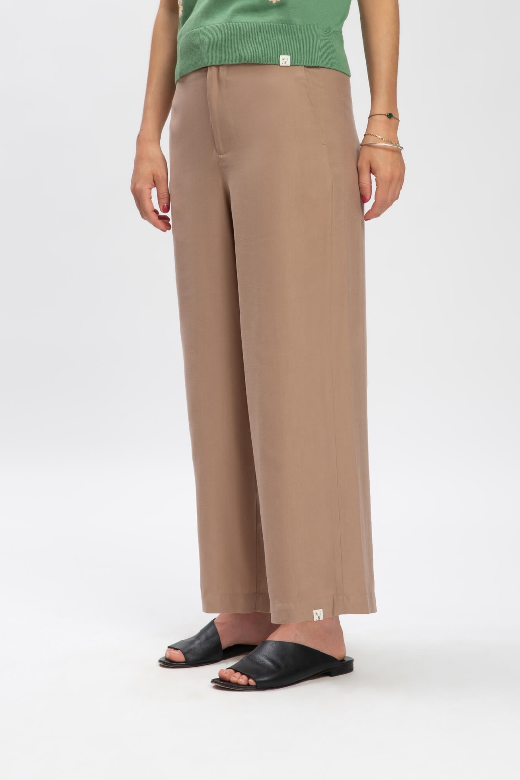 MATONA  Broek Tencel Portabella Bruin
