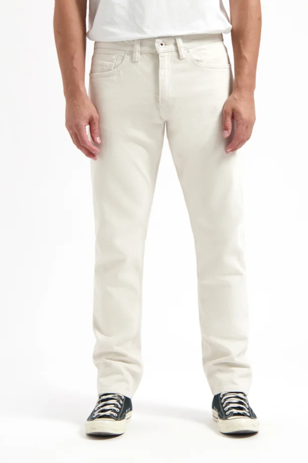 Kuyichi mannen vegan Jeans Scott Regular Ecru/CrÃ¨me