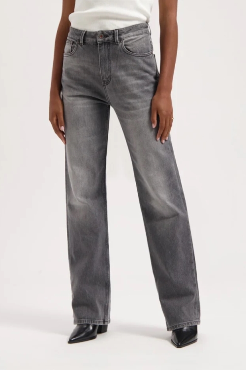 Kuyichi  Jeans Izabella Straight Faded Grijs