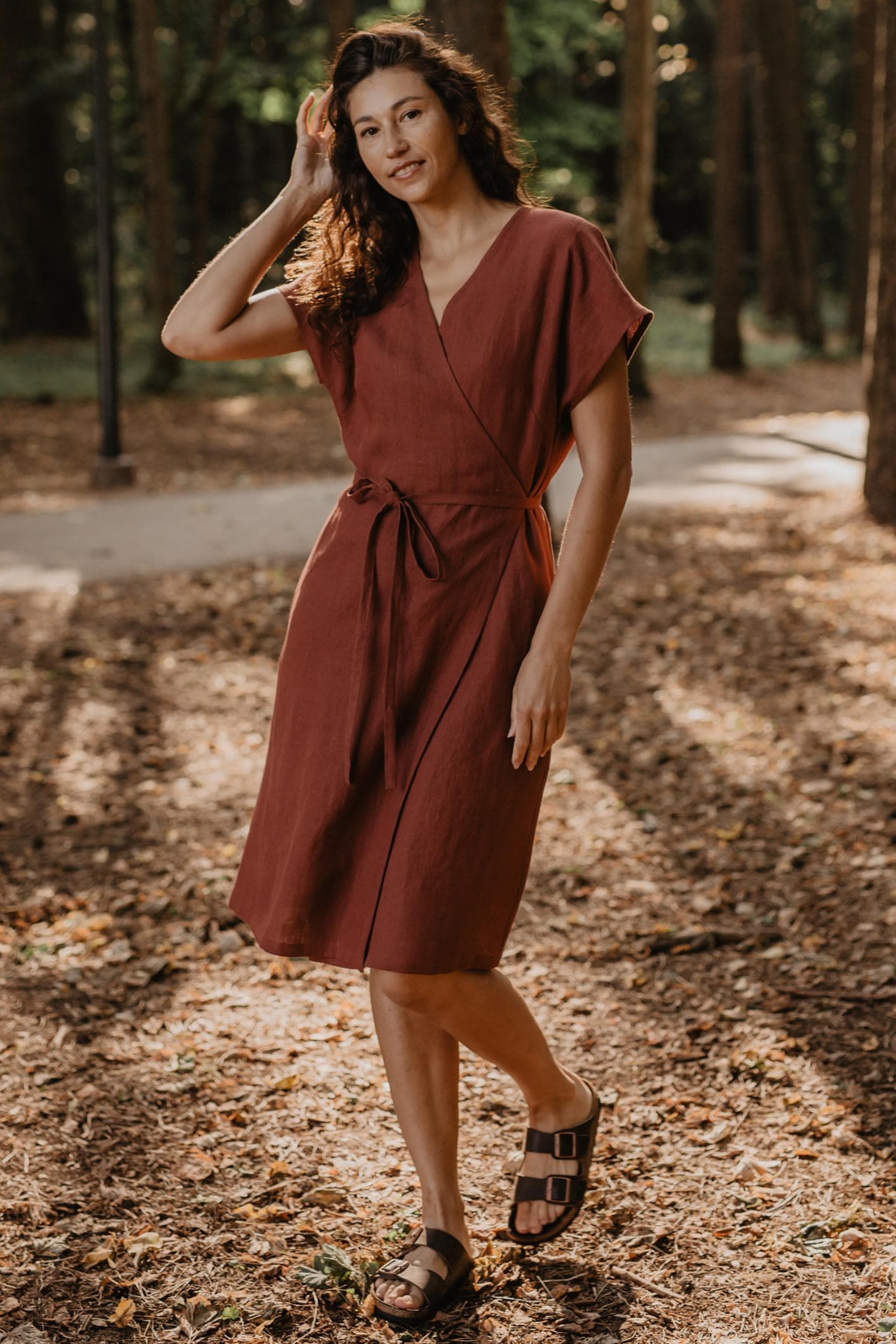 AmourLinen  Wikkeljurk Rome Terracotta