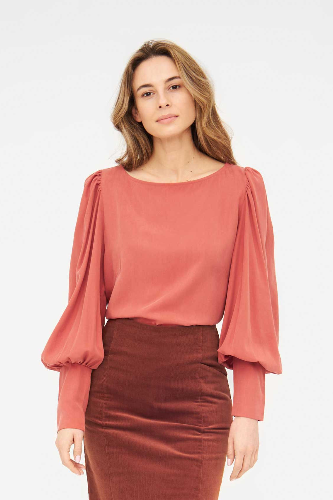Widda Dames Blouse Cava Terracotta