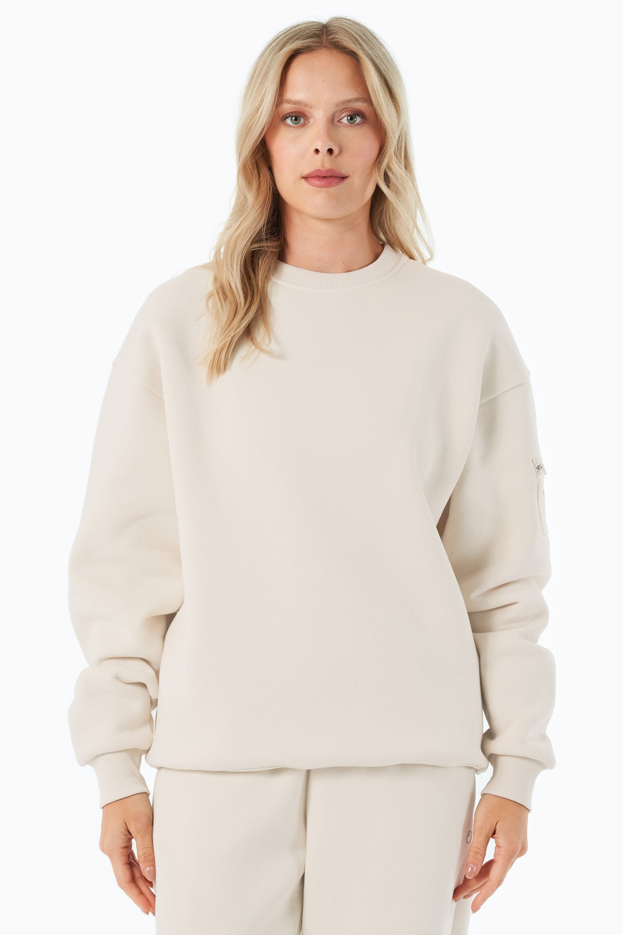 ORGANICATION mannen vegan Sweatshirt Saylorr Off White