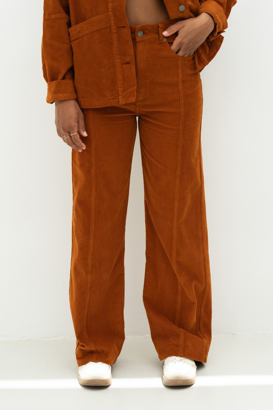 NÃ¤z  Broek Corduroy Elsa Oranje