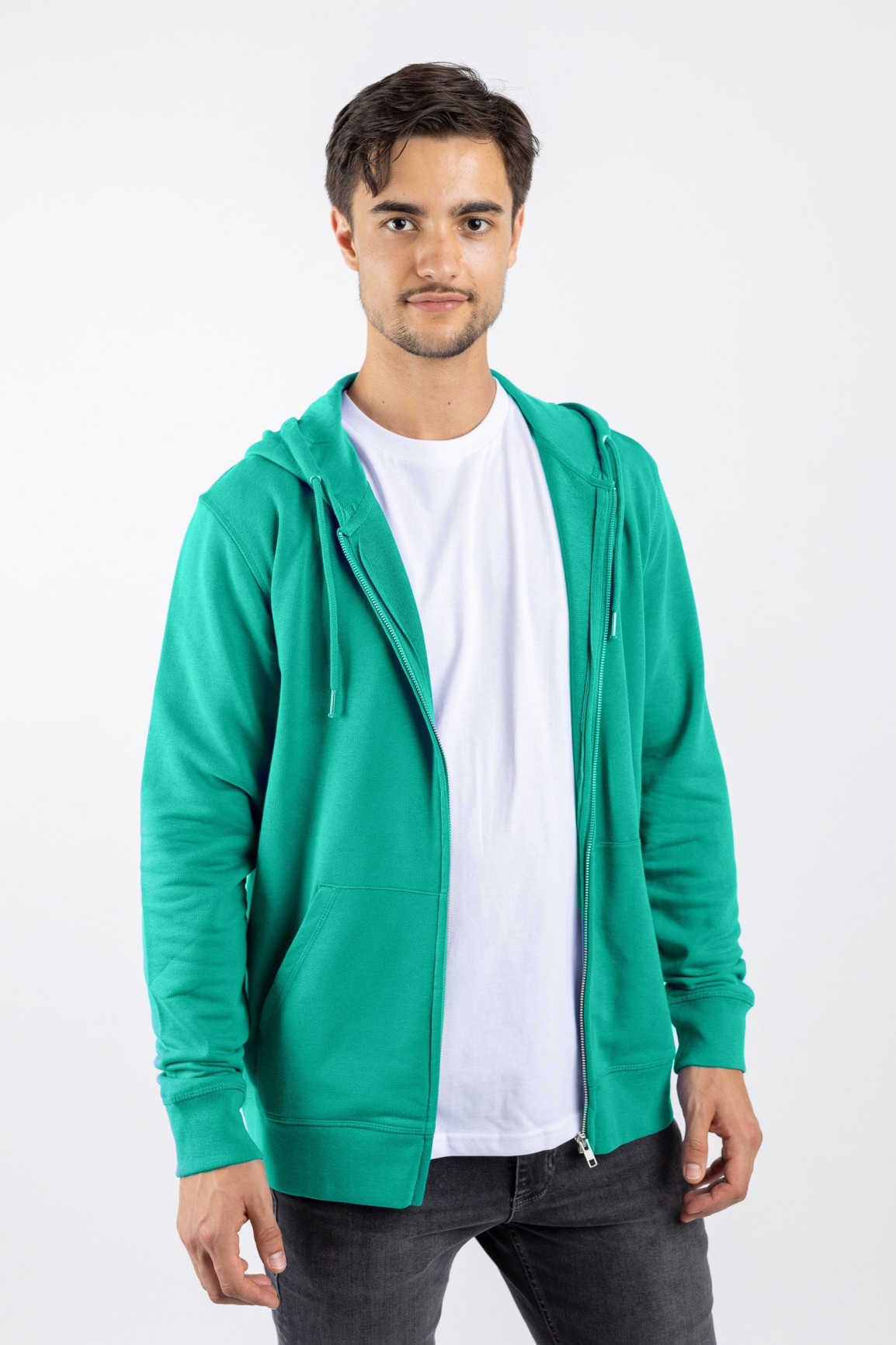 TORLAND mannen vegan Zip Hoodie Connector Go Green
