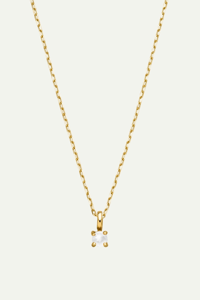 Dear Darling Berlin  Ketting Geboortesteen 14 Juni K Echt Goud En Maansteen