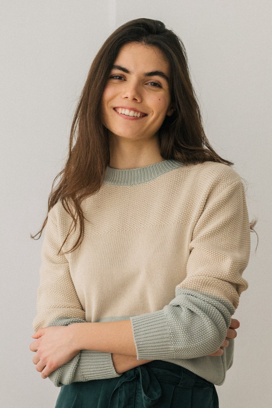 TWOTHIRDS  Trui Saetia Pale Aqua