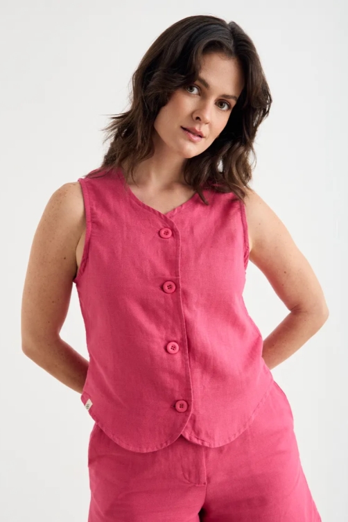 Clotsy  Gilet Olga Fuchsia