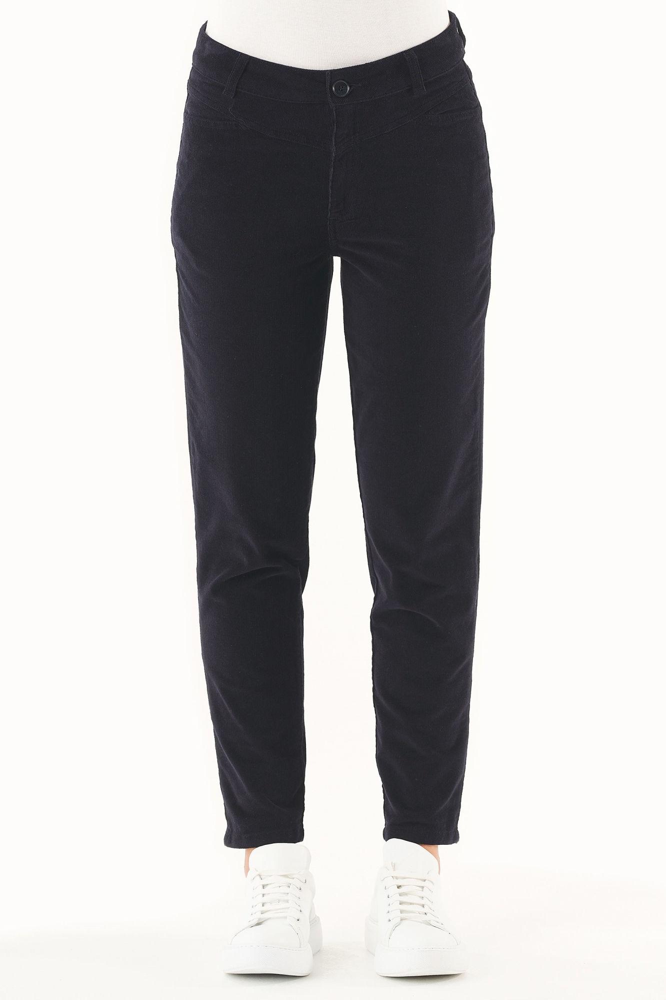 ORGANICATION  Corduroy Broek Bio-Katoen Dark Navy