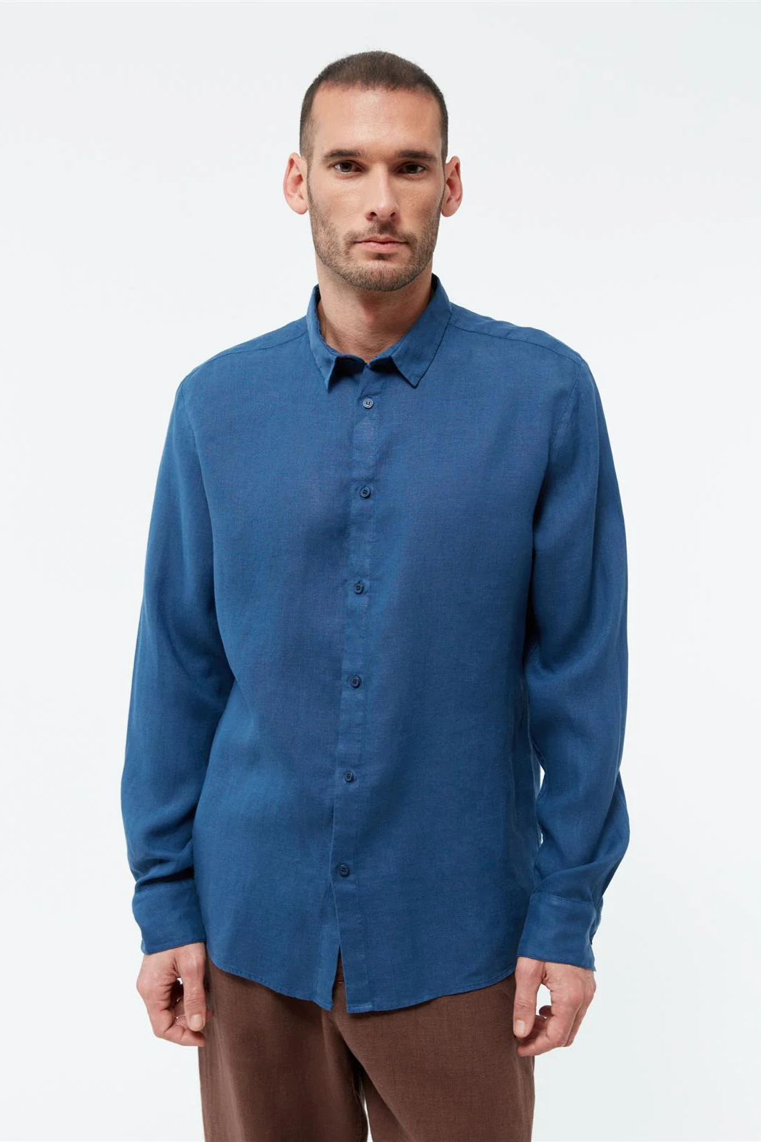 Givn mannen vegan Shirt Kent Blazing Blue