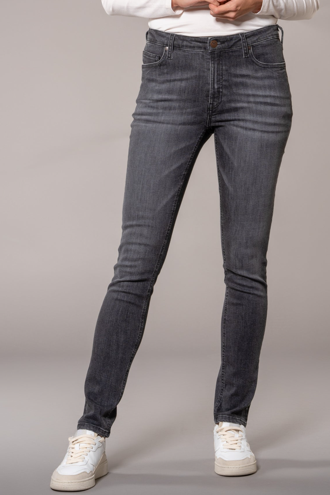 Feuervogl  Jeans High Waist Skinny Han:Na Zwart