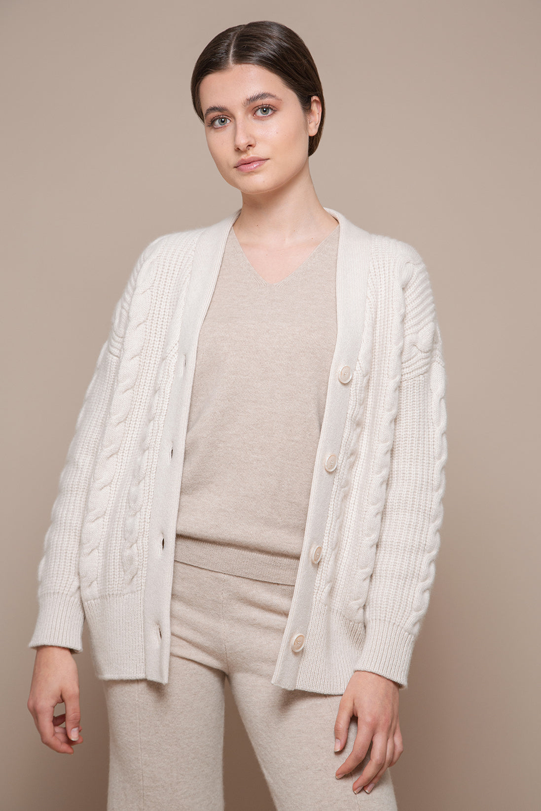 Cableknit Cardigan