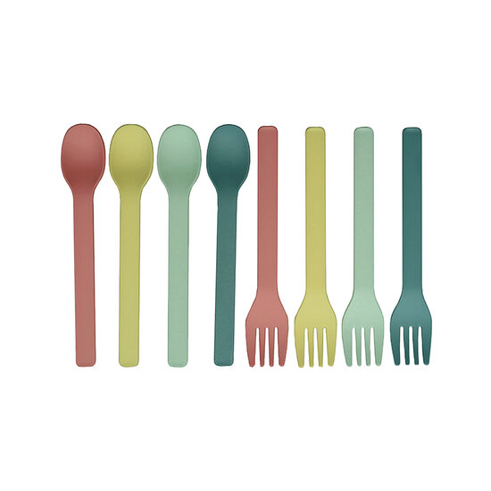 Zuperzozial Sweet Bite Spoon&Fork Dulce set - 4 Lepel & Vork sets