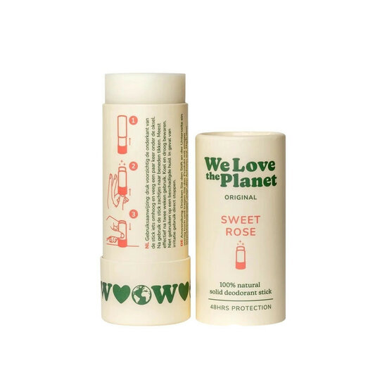 We Love Deo natuurlijke stick deodorant - Sweet Rose 40gr.