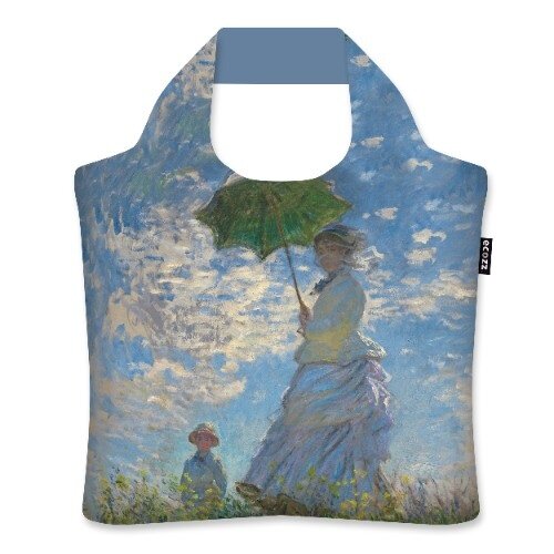 Ecozz Ecoshopper van gerecycled plastic, Claude Monet Woman with Parasol
