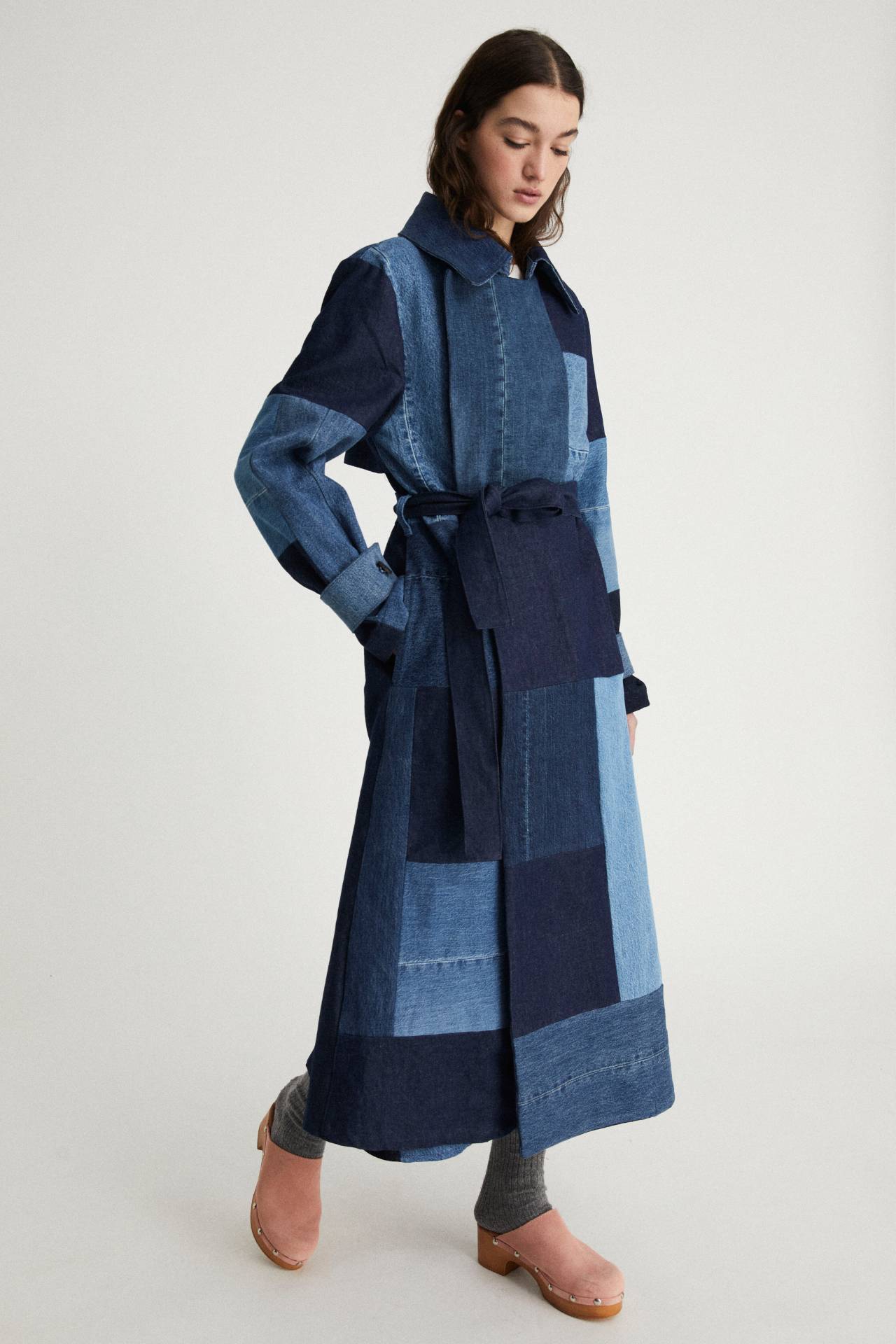 Infinitdenim  Geüpcyclede Trenchcoat