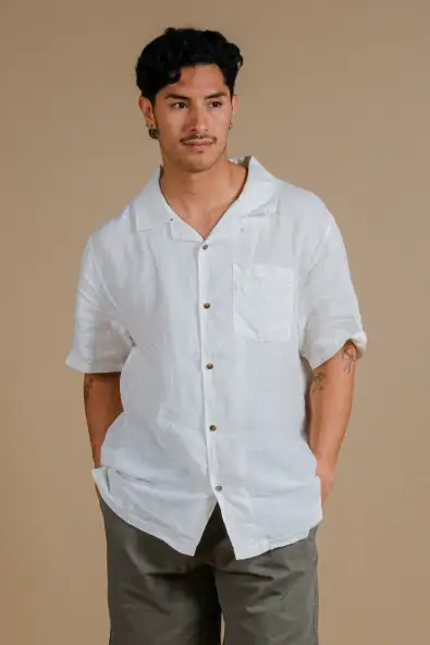 Trendsplant San Miguel Linnen Shirt Wit
