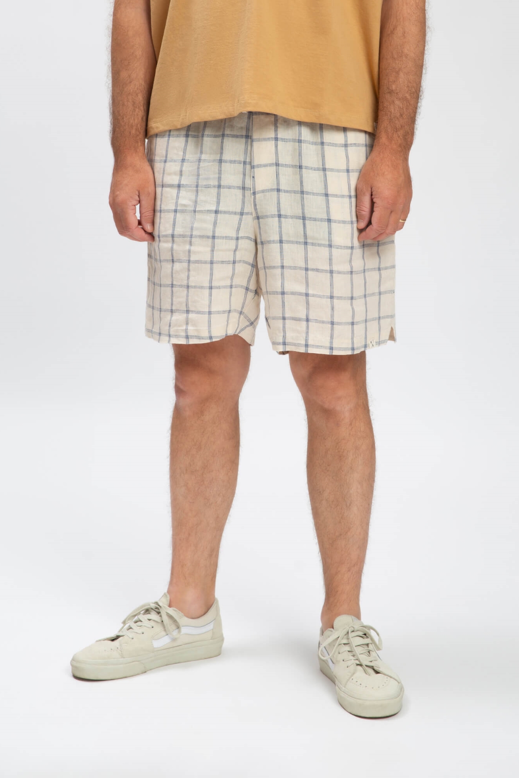 MATONA Linnen Shorts Heren - Blauw