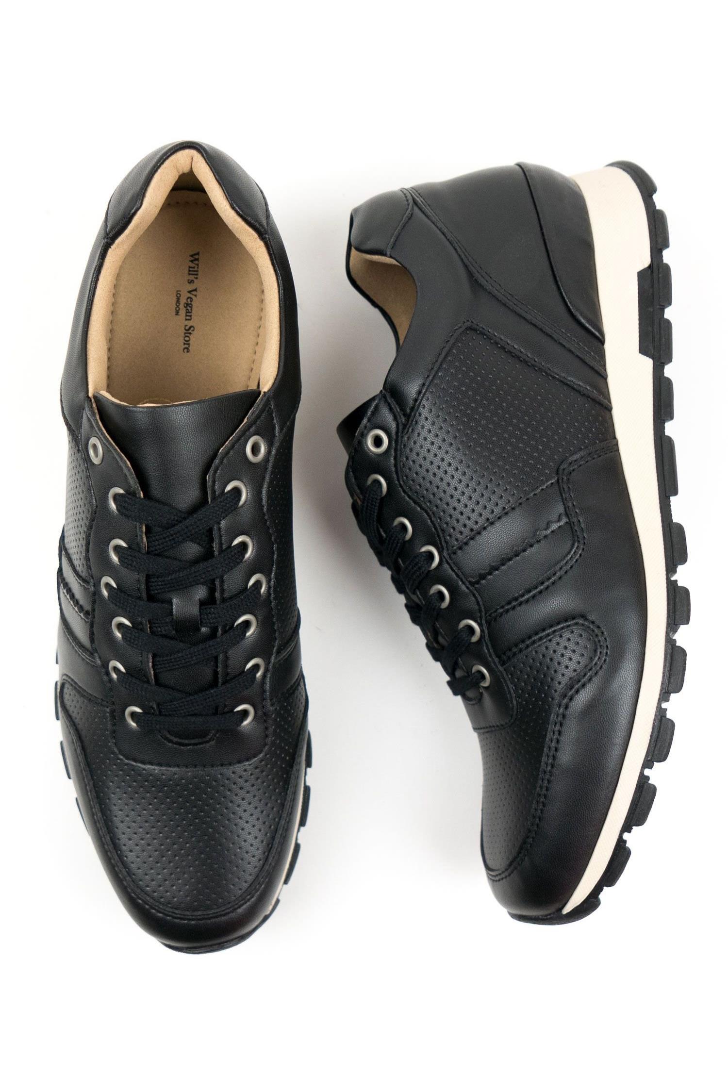 Will's Vegan Store mannen vegan Sneakers Milan Zwart