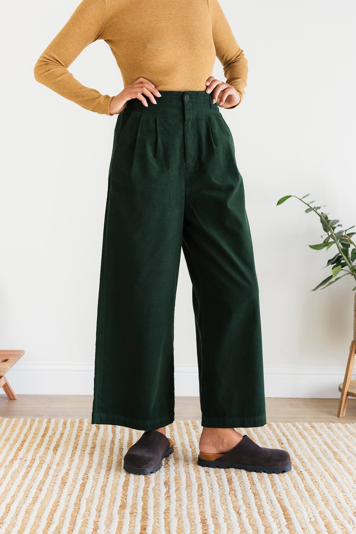TWOTHIRDS  Broek Balcarrick Donkergroen