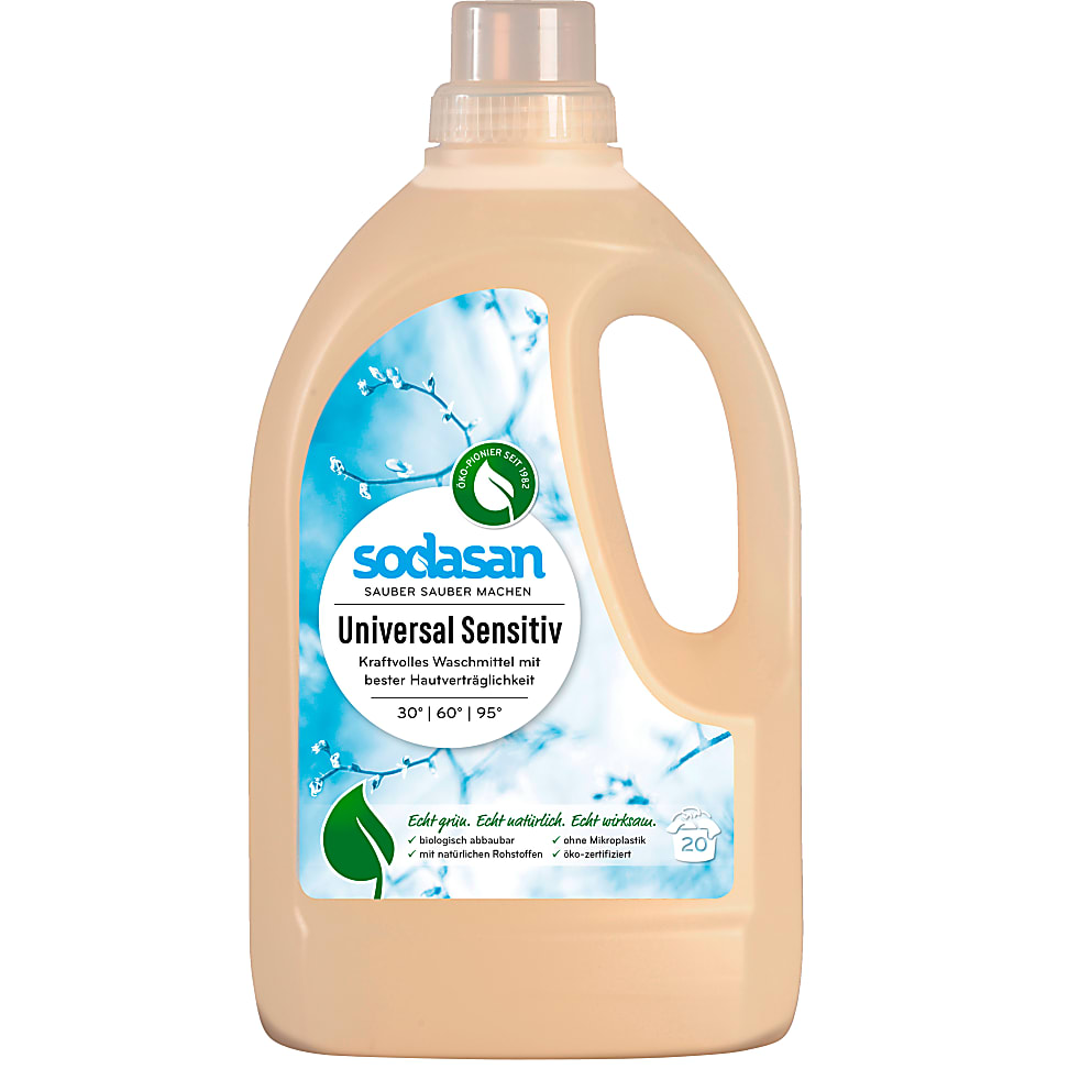 Sodasan Universeel Vloeibaar Wasmiddel Sensitive 1,5L