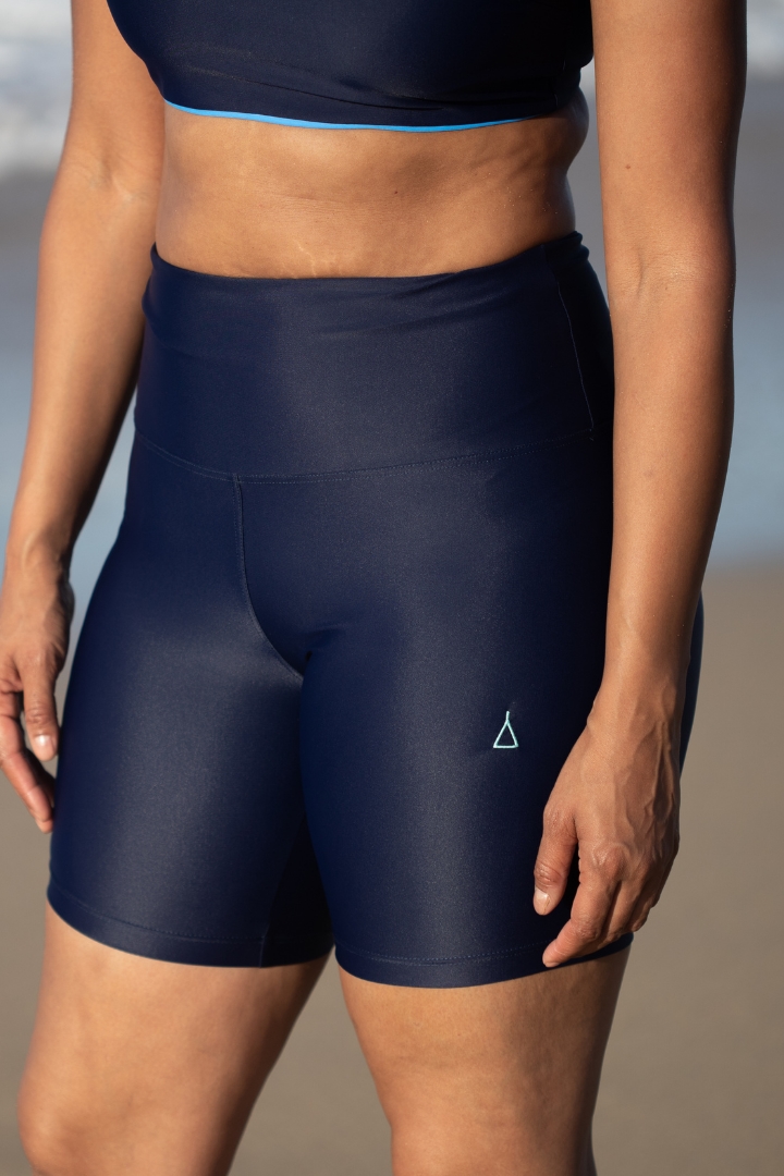 Inaska  Fietsbroek High Waist Donkerblauw