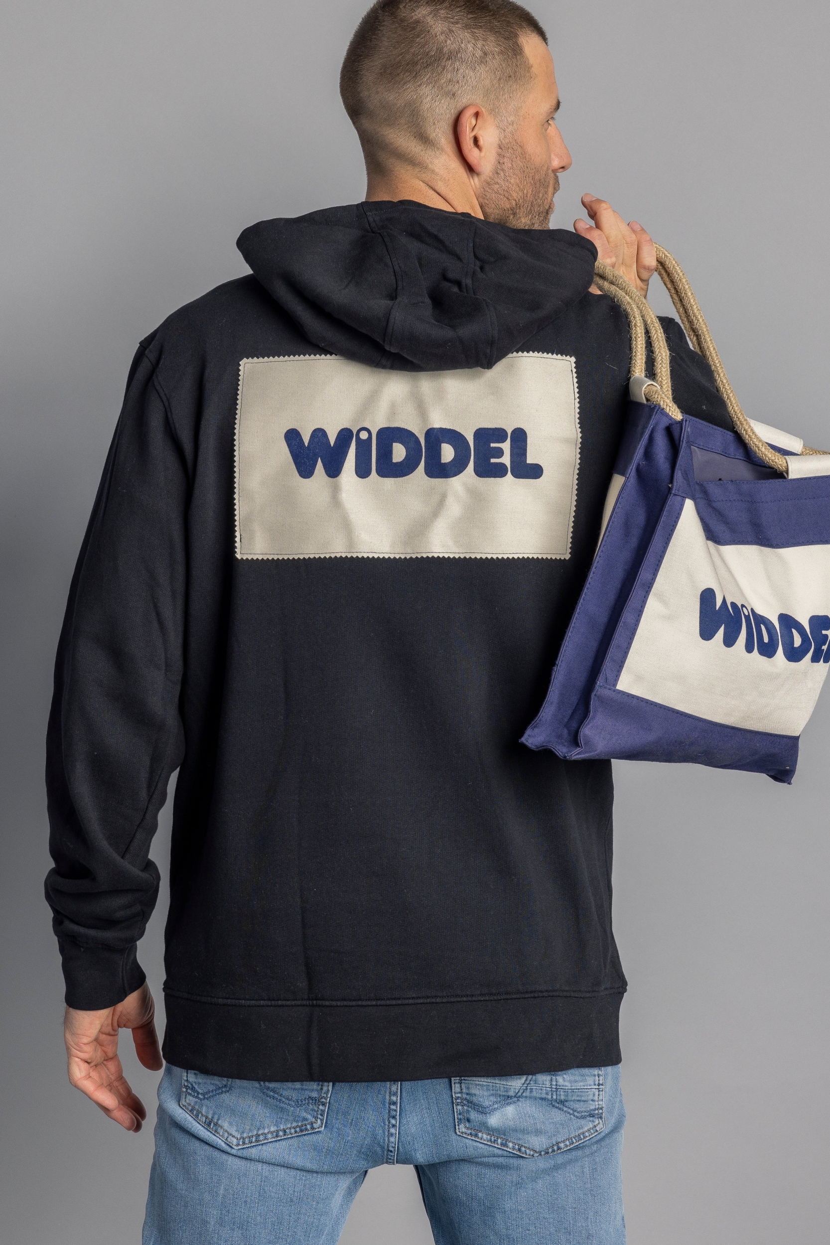 DIRTS mannen vegan Capuchon Widdel Zwart