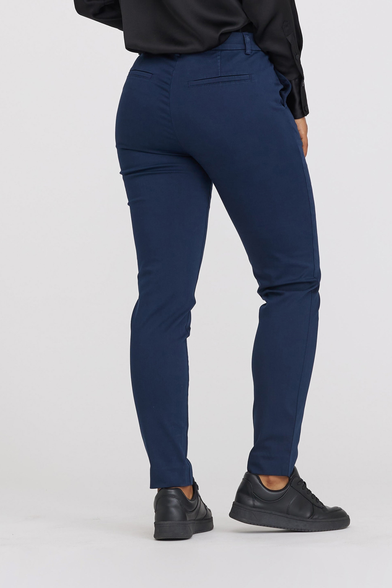 LAURIE  Broek Fanny Slim Sl Marineblauw