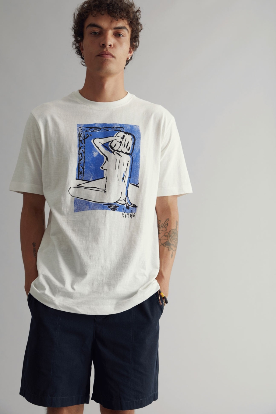 KOMODO mannen vegan Korte Broek Mario Dark Navy