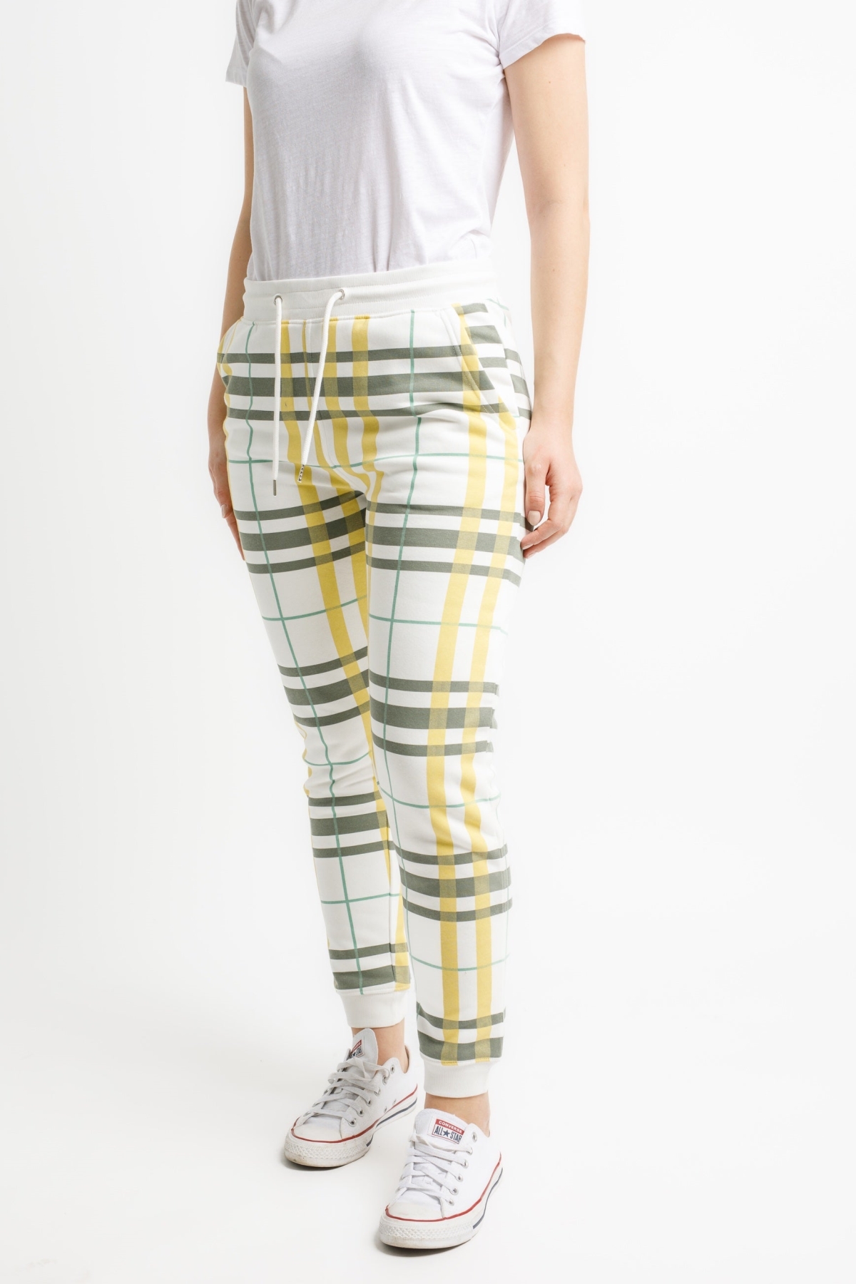 TORLAND mannen vegan Joggingbroek Mover Check Jojoba Groen