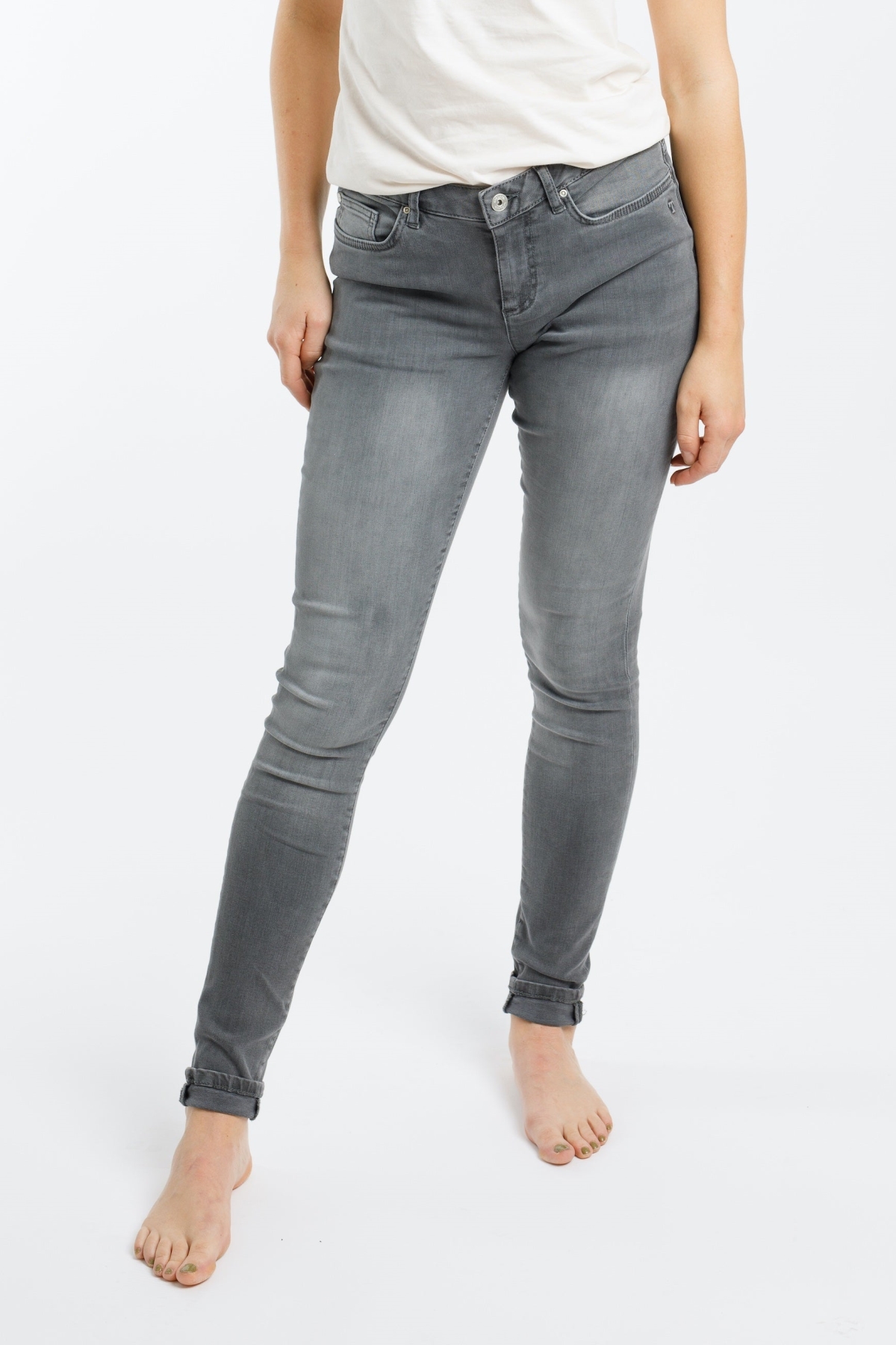 TORLAND  Skinnyjeans Roze Grijs