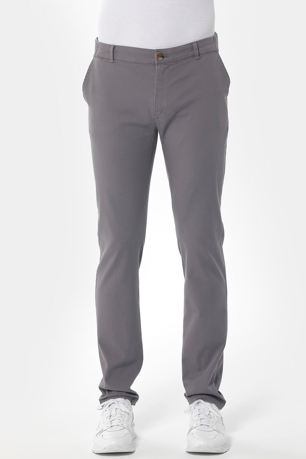 ORGANICATION mannen vegan Chino Broek Schaduwgrijs