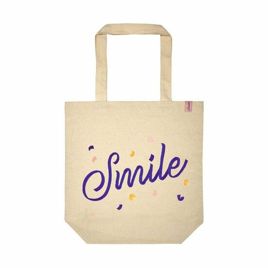 Moses shopper van bio katoen - Smile