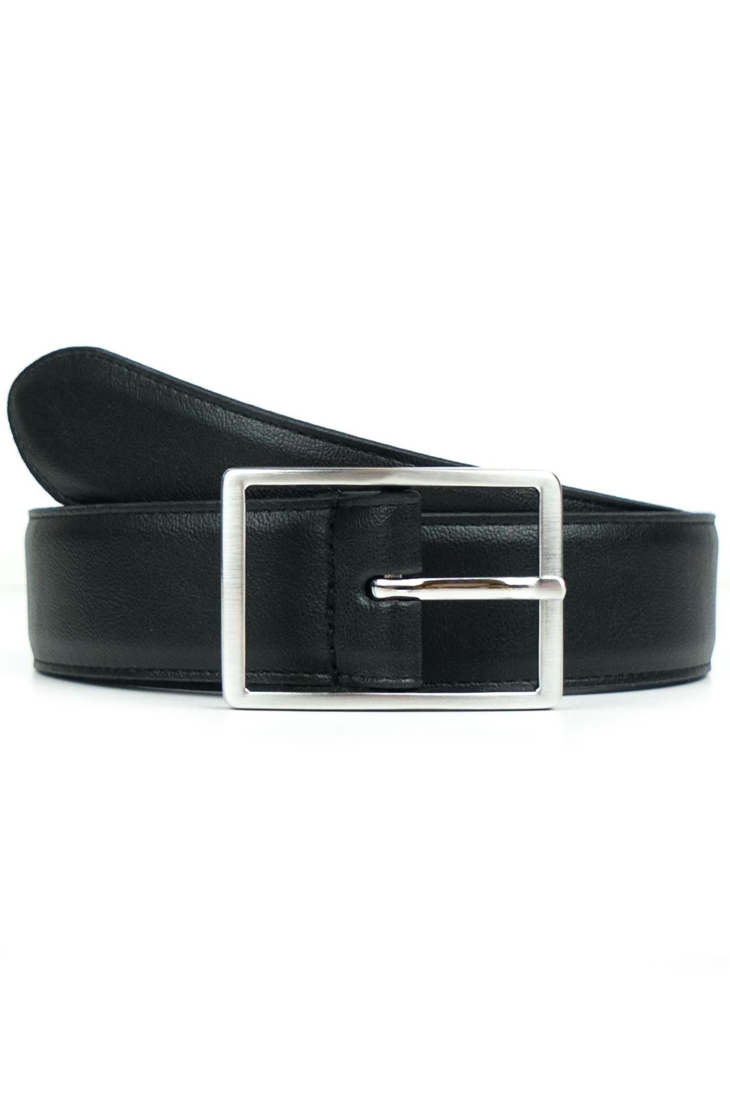 Will's Vegan Store mannen vegan Riem Geometric 3.5cm Zwart