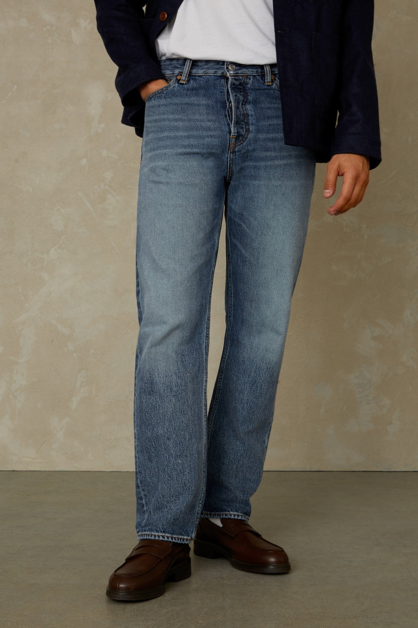 Kings of Indigo mannen vegan Jeans Roy Vintage Lichtblauw
