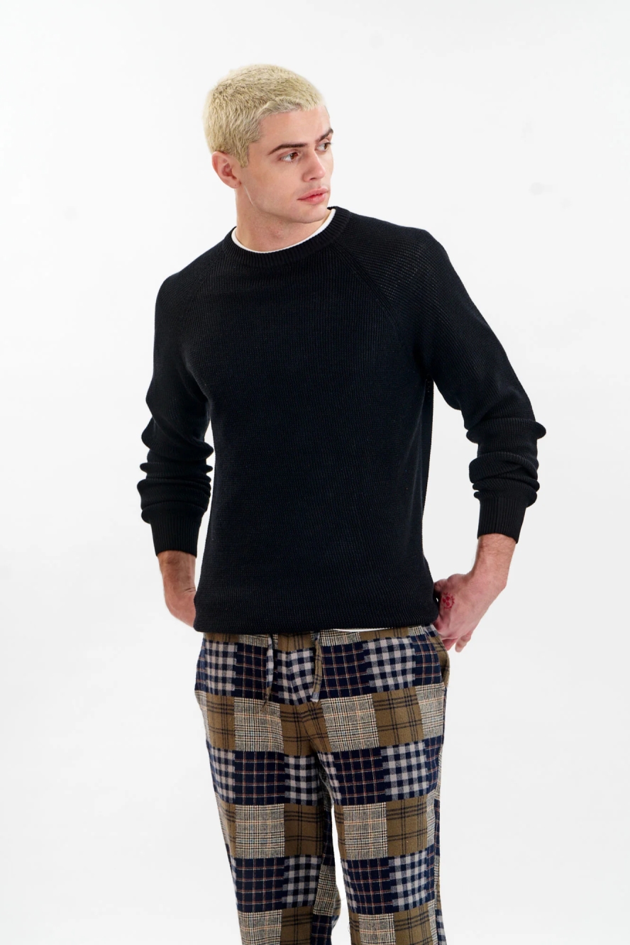 KOMODO mannen vegan Trui Heren Fog Black