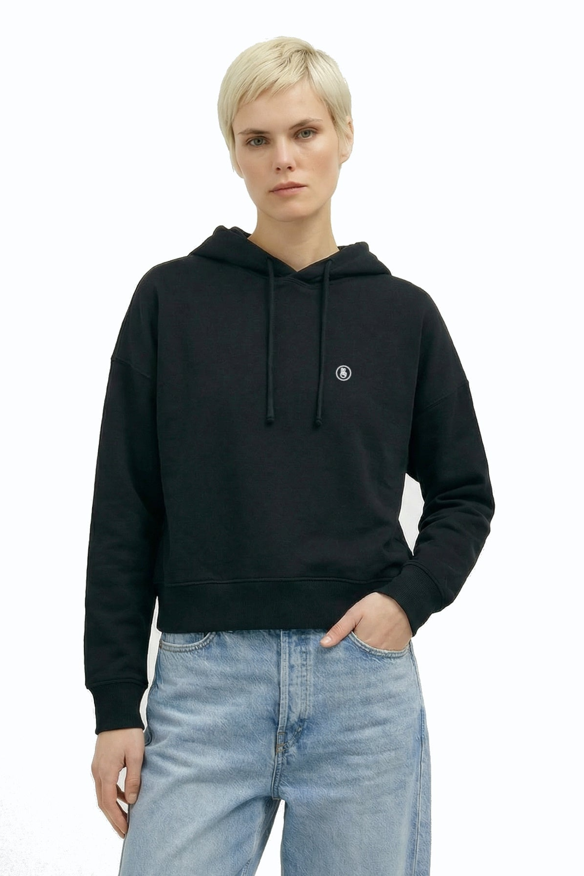 Hafendieb  Hoodie Voor Dames Vredesgeheim Zwart