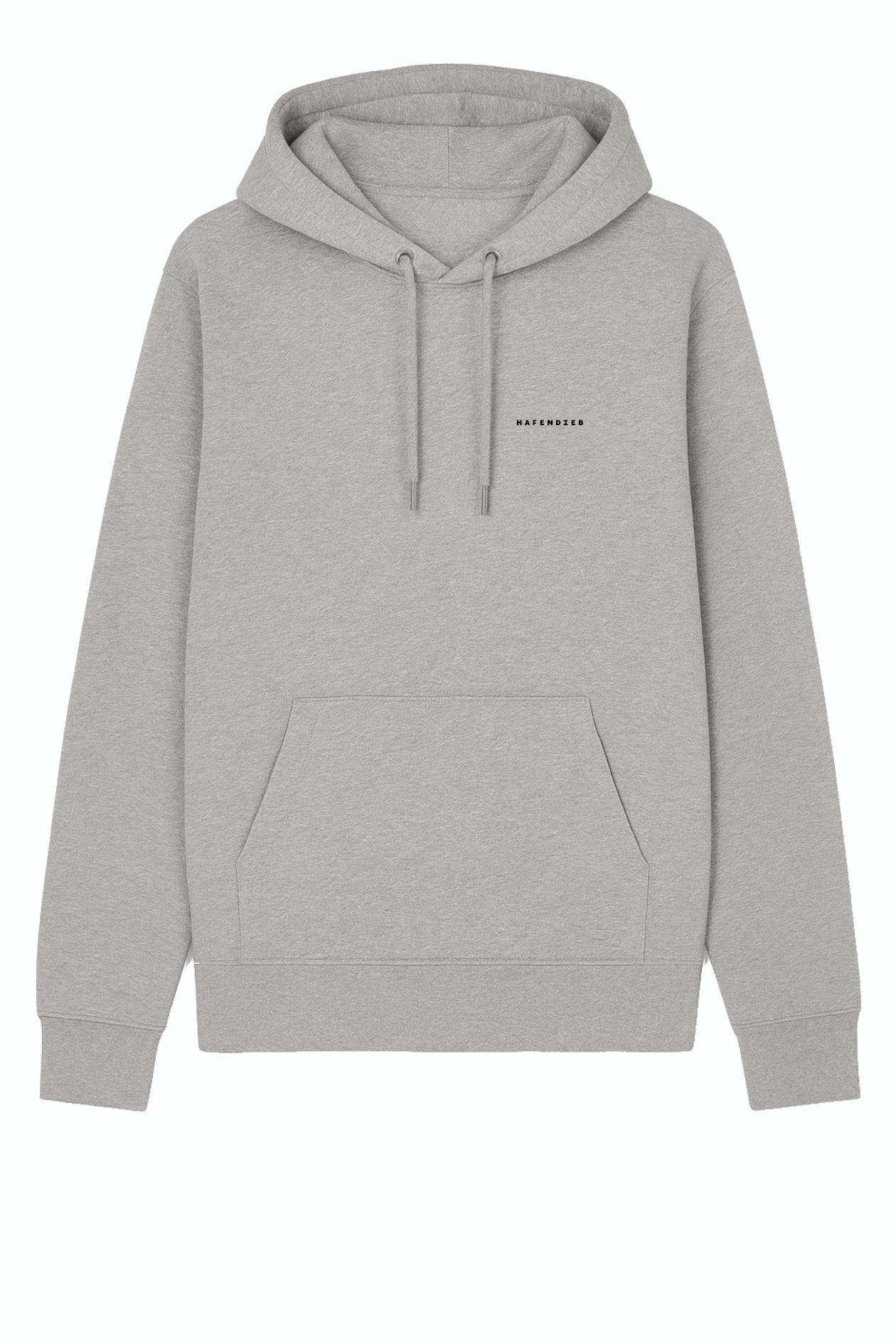 Hafendieb mannen vegan Hoodie Heren Met Logo GemÃªleerd Grijs