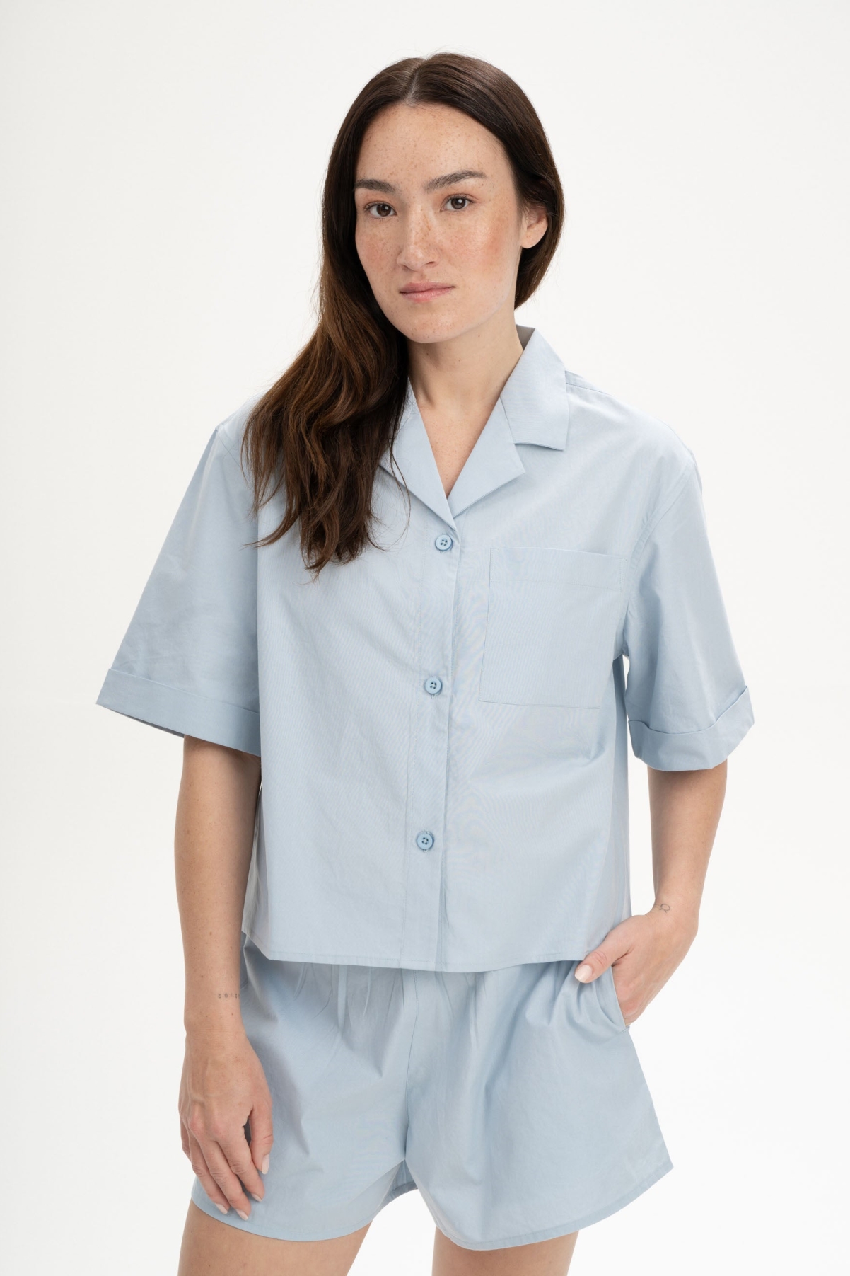 MELA  Pyjamaset In Wolkenblauw