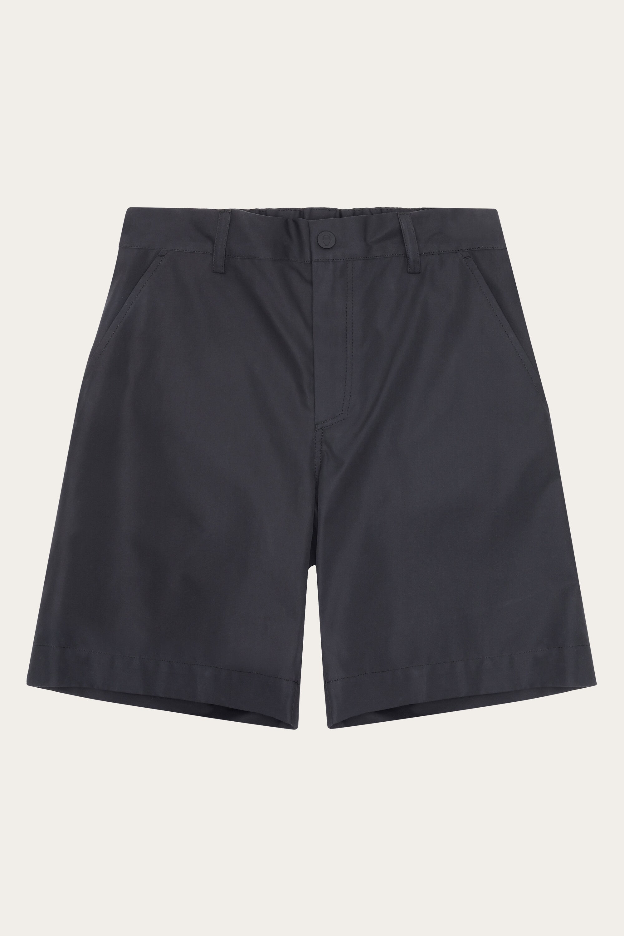 KnowledgeCotton Apparel  Damesshorts Vent Canvas 200 Zwart Jet