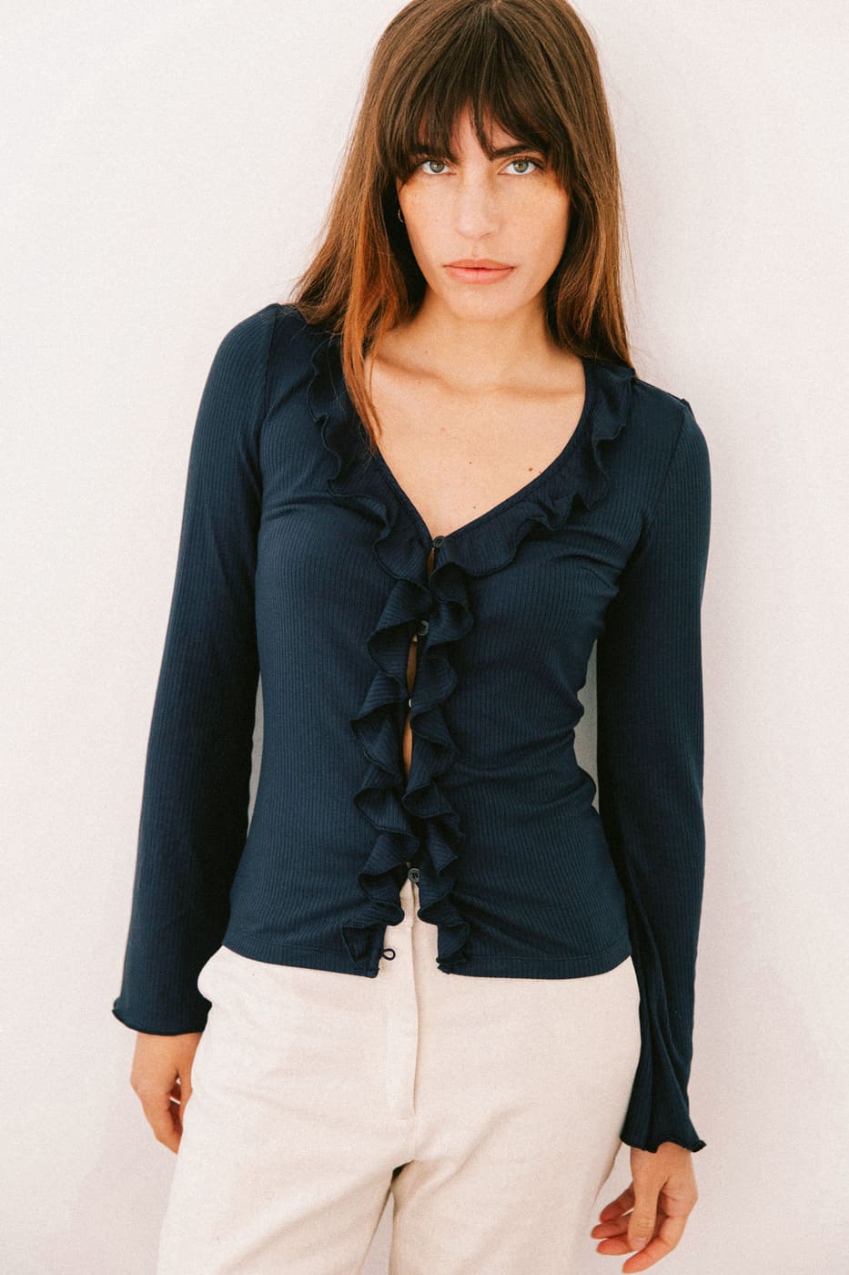 Avani  Top Pivoine Marineblauw