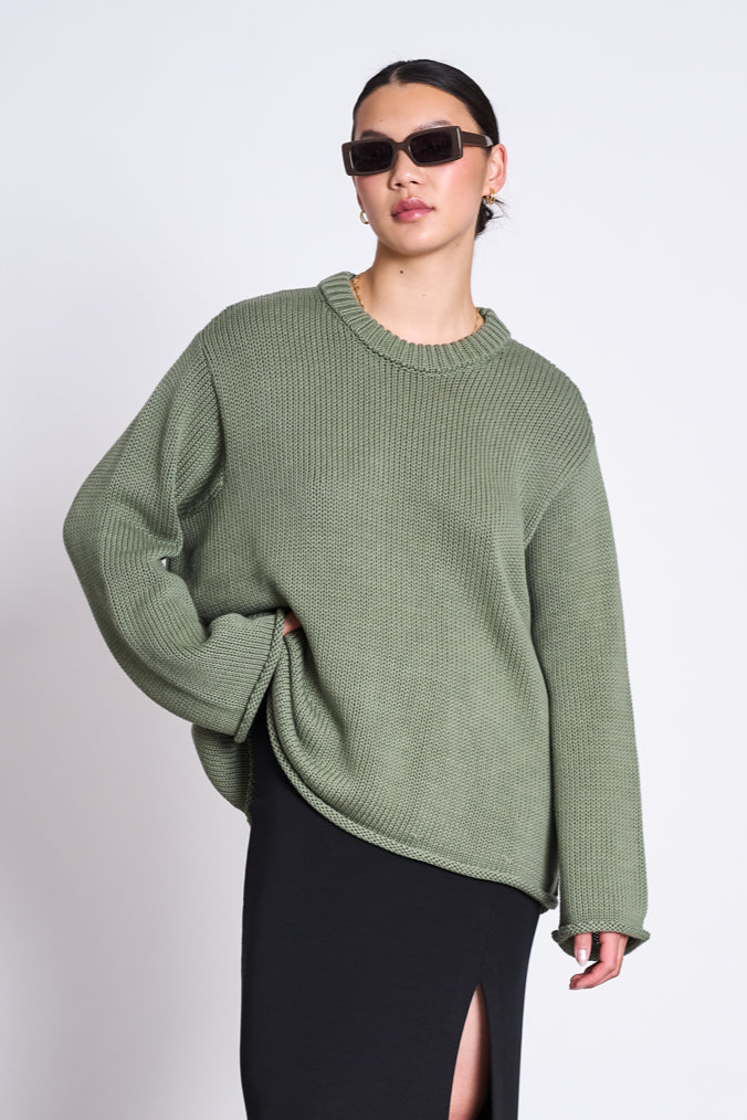 JAN 'N JUNE  Trui Sona Sea Spray Groen